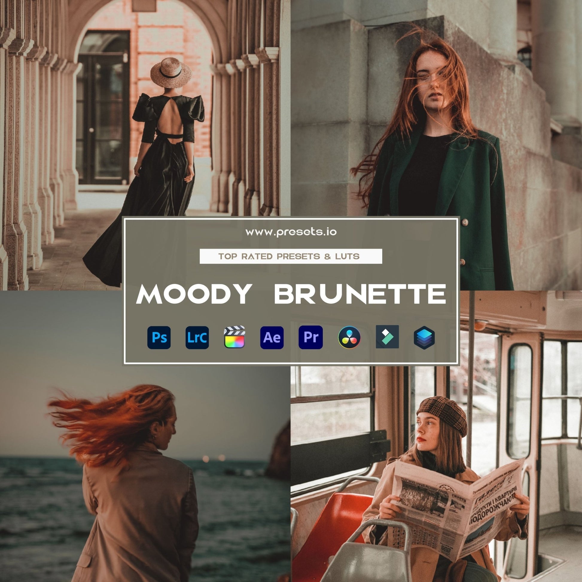 Moody Brunette Preset Collection - Presets.io