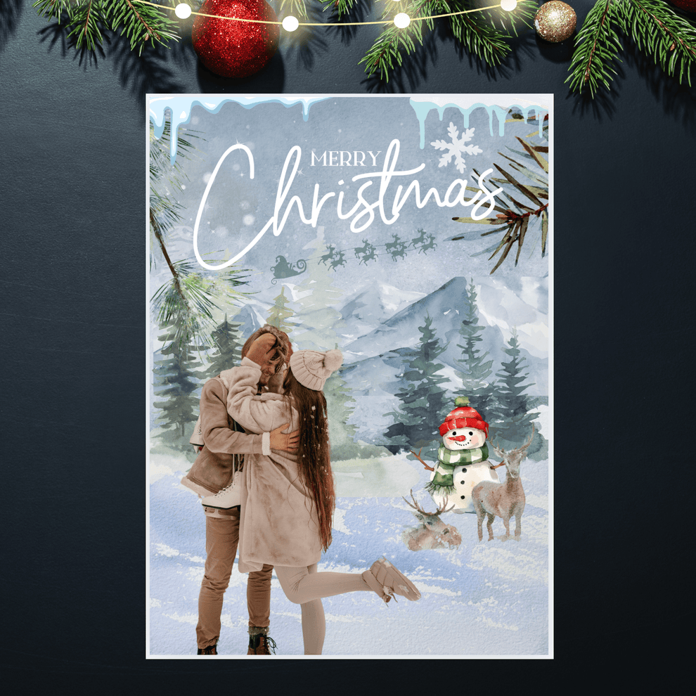 Editable Holiday Christmas Card Bundle | Presets.io
