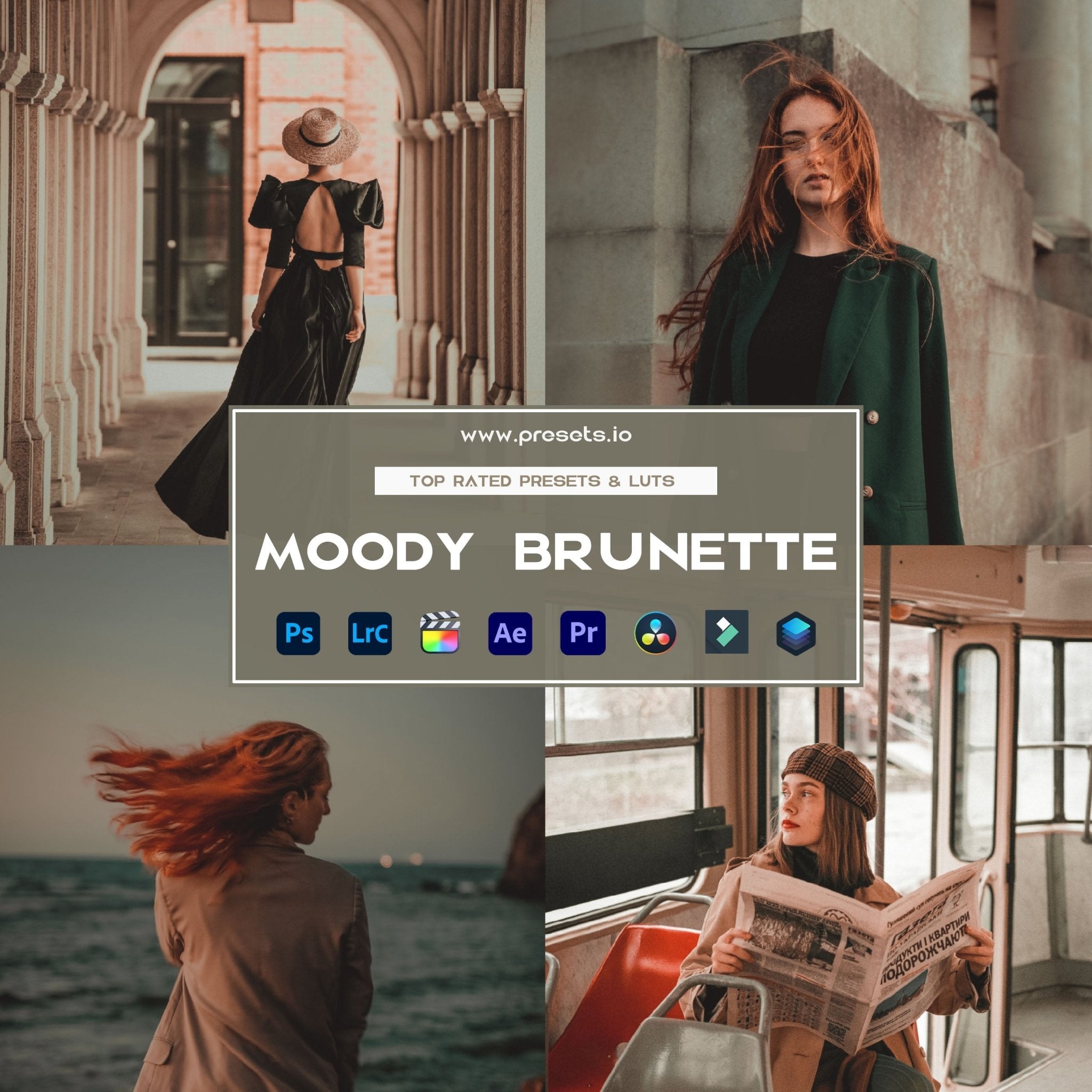 Moody Brunette Preset Collection | Presets.io